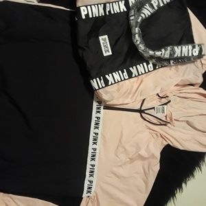 Vs pink windbreaker and bag